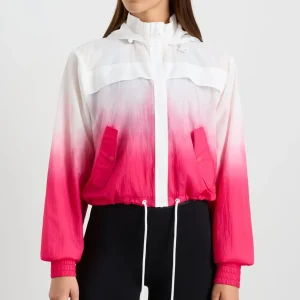 Store Aje ATHLETICA Ombre Hooded Spray Jacket 716 Ombre Pink