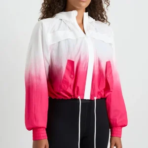 Store Aje ATHLETICA Ombre Hooded Spray Jacket 716 Ombre Pink