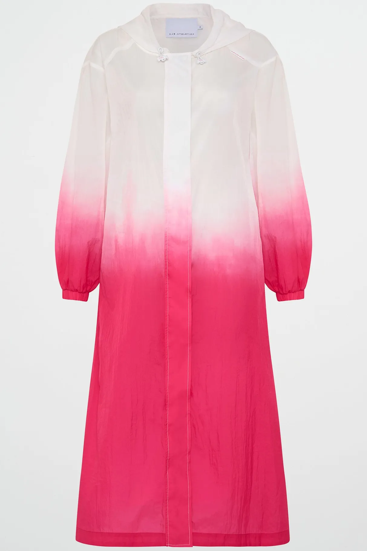 ombre_hooded_trench__1.webp Best Sale Aje ATHLETICA Ombre Hooded Trench 783 Ombre Pink