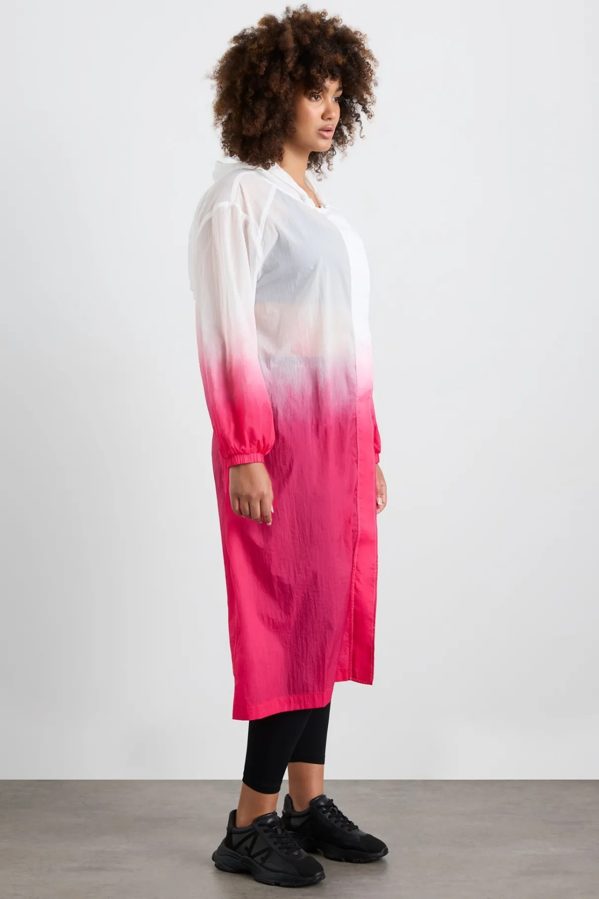 ombre_hooded_trench__11.webp Best Sale Aje ATHLETICA Ombre Hooded Trench 783 Ombre Pink