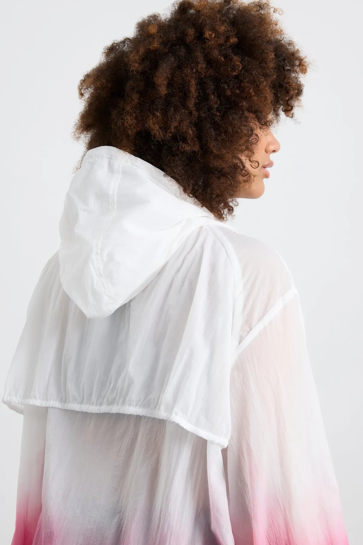 ombre_hooded_trench__12.webp Best Sale Aje ATHLETICA Ombre Hooded Trench 783 Ombre Pink