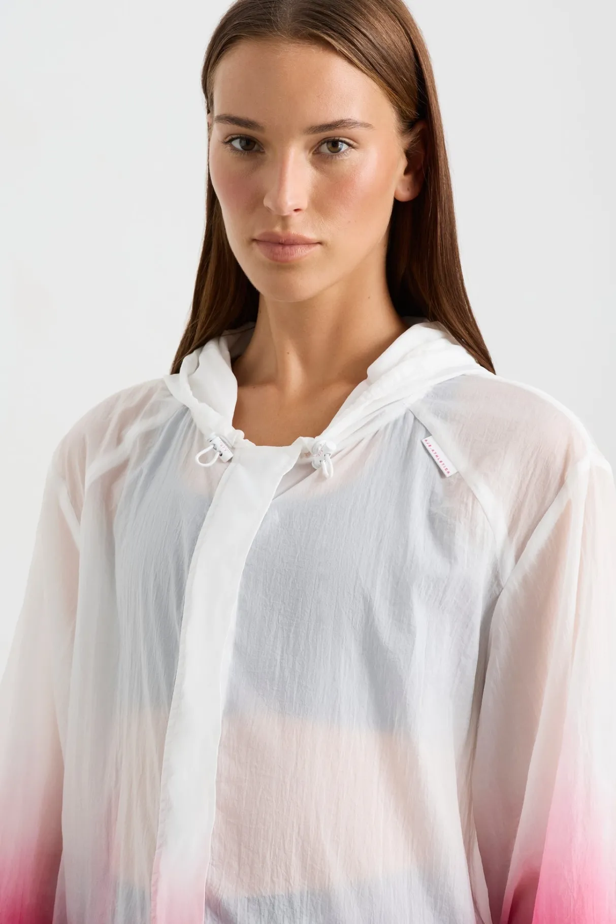 ombre_hooded_trench__3.webp Best Sale Aje ATHLETICA Ombre Hooded Trench 783 Ombre Pink