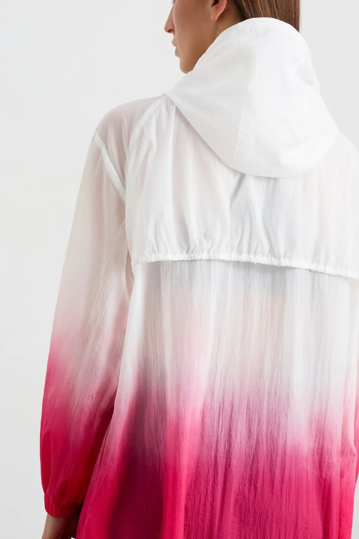 ombre_hooded_trench__4.webp Best Sale Aje ATHLETICA Ombre Hooded Trench 783 Ombre Pink