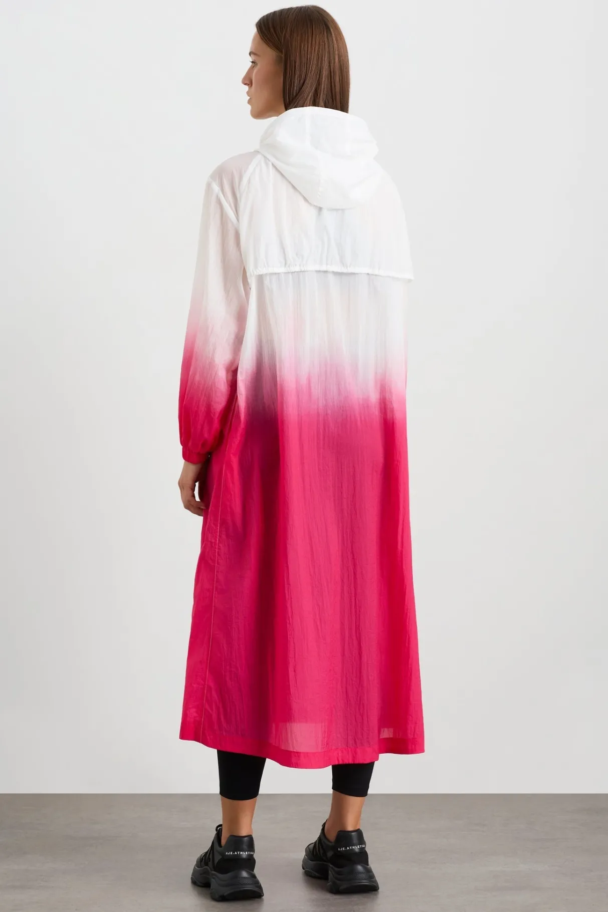 ombre_hooded_trench__5.webp Best Sale Aje ATHLETICA Ombre Hooded Trench 783 Ombre Pink