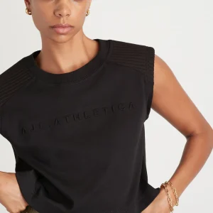 Sale Aje ATHLETICA Ottoman Crop Tank 106 Black