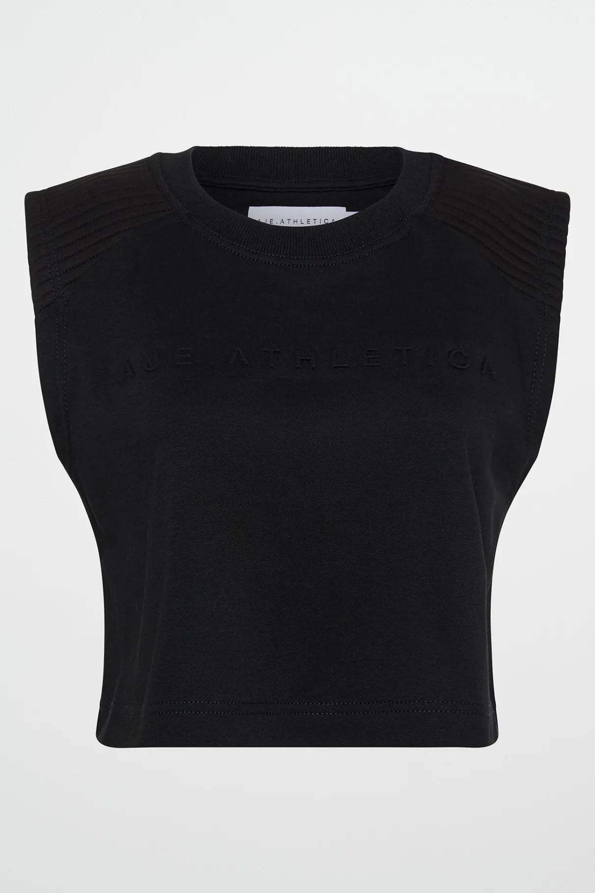 ottoman_crop_tank__1-1.webp Sale Aje ATHLETICA Ottoman Crop Tank 106 Black