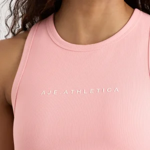 Hot Aje ATHLETICA Ottoman Rib Tank 135 Millenial Pink