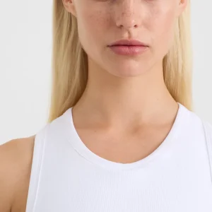 Shop Aje ATHLETICA Ottoman Rib Tank 135 White