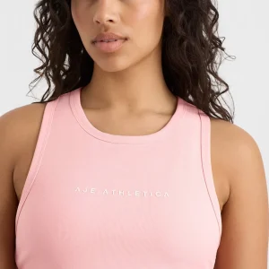 Hot Aje ATHLETICA Ottoman Rib Tank 135 Millenial Pink