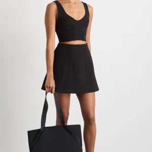 Cheap Aje ATHLETICA Ottoman Scuba Skirt 627 Black