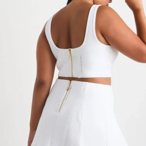 Store Aje ATHLETICA Ottoman Scuba Skirt 627 White