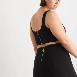 Cheap Aje ATHLETICA Ottoman Scuba Skirt 627 Black