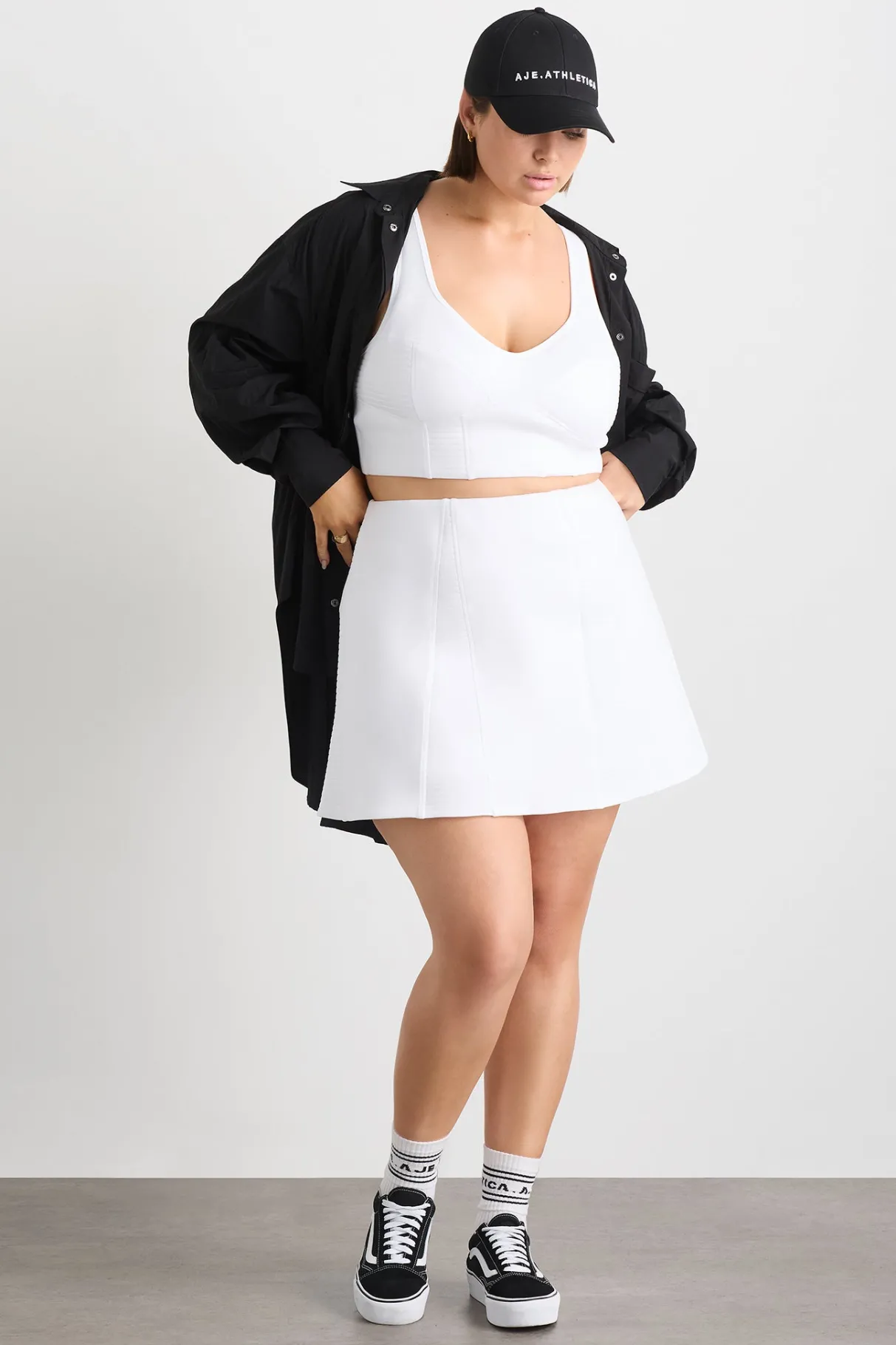 ottoman_scuba_skirt__13.webp Store Aje ATHLETICA Ottoman Scuba Skirt 627 White