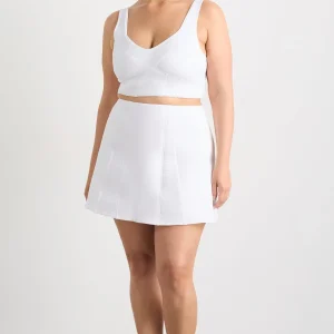 Store Aje ATHLETICA Ottoman Scuba Skirt 627 White