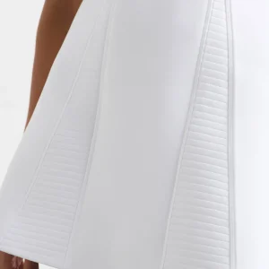 Store Aje ATHLETICA Ottoman Scuba Skirt 627 White