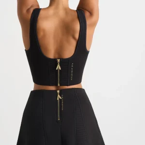 Cheap Aje ATHLETICA Ottoman Scuba Skirt 627 Black