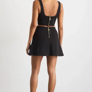 Cheap Aje ATHLETICA Ottoman Scuba Skirt 627 Black