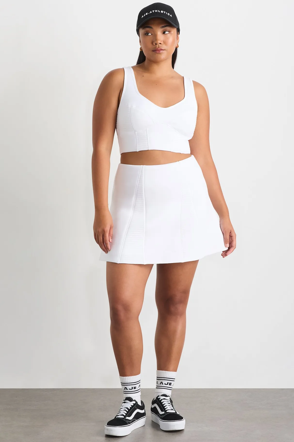 ottoman_scuba_skirt__7.webp Store Aje ATHLETICA Ottoman Scuba Skirt 627 White