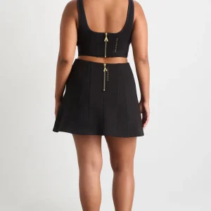 Cheap Aje ATHLETICA Ottoman Scuba Skirt 627 Black