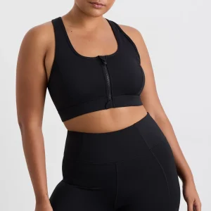 Store Aje ATHLETICA Ottoman Zip Front Bra 329 Black