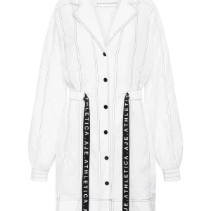 Fashion Aje ATHLETICA Oversized Belted Mini Dress 803 White/Black