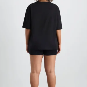 Clearance Aje ATHLETICA Oversized Bold Logo Tee 102 Black/White