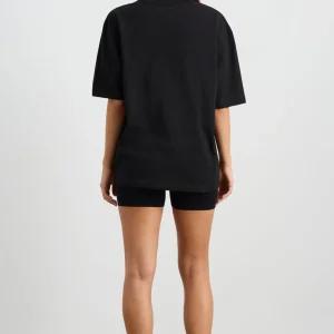 Clearance Aje ATHLETICA Oversized Bold Logo Tee 102 Black/White