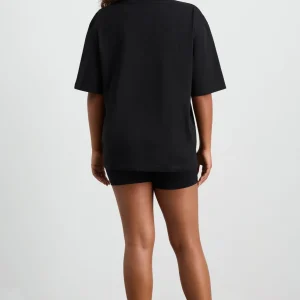 Clearance Aje ATHLETICA Oversized Bold Logo Tee 102 Black/White