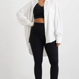 Store Aje ATHLETICA Oversized Denim Shirt 421 White
