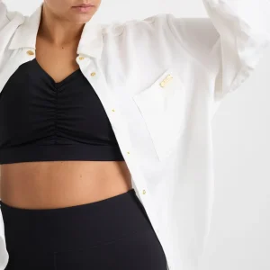 Store Aje ATHLETICA Oversized Denim Shirt 421 White