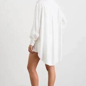 Store Aje ATHLETICA Oversized Denim Shirt 421 White