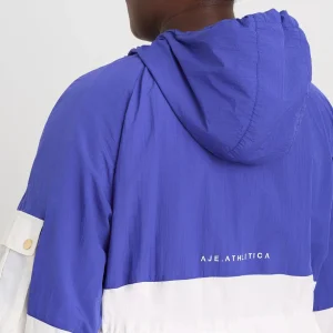 Hot Aje ATHLETICA Oversized Spray Jacket 803 Electric Blue / White