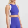 Hot Aje ATHLETICA Panel Crop Top 336 Electric Blue