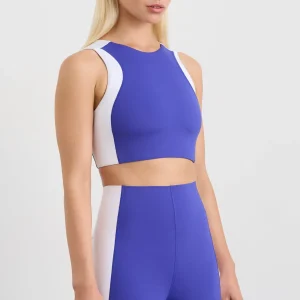 Hot Aje ATHLETICA Panel Crop Top 336 Electric Blue