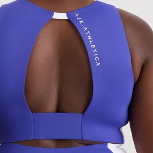 Hot Aje ATHLETICA Panel Crop Top 336 Electric Blue
