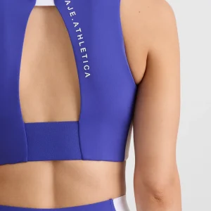 Hot Aje ATHLETICA Panel Crop Top 336 Electric Blue