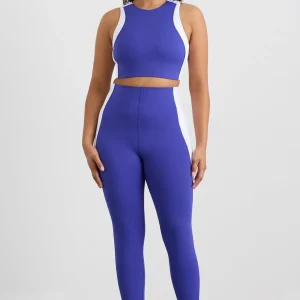 Hot Aje ATHLETICA Panel Crop Top 336 Electric Blue