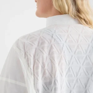 Store Aje ATHLETICA Panel Mesh Shirt 406 Coconut White