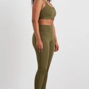 Sale Aje ATHLETICA Panelled 7/8 Legging 236 Deep Khaki