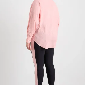 Shop Aje ATHLETICA Panelled Batwing Shirt 406 Millennial Pink