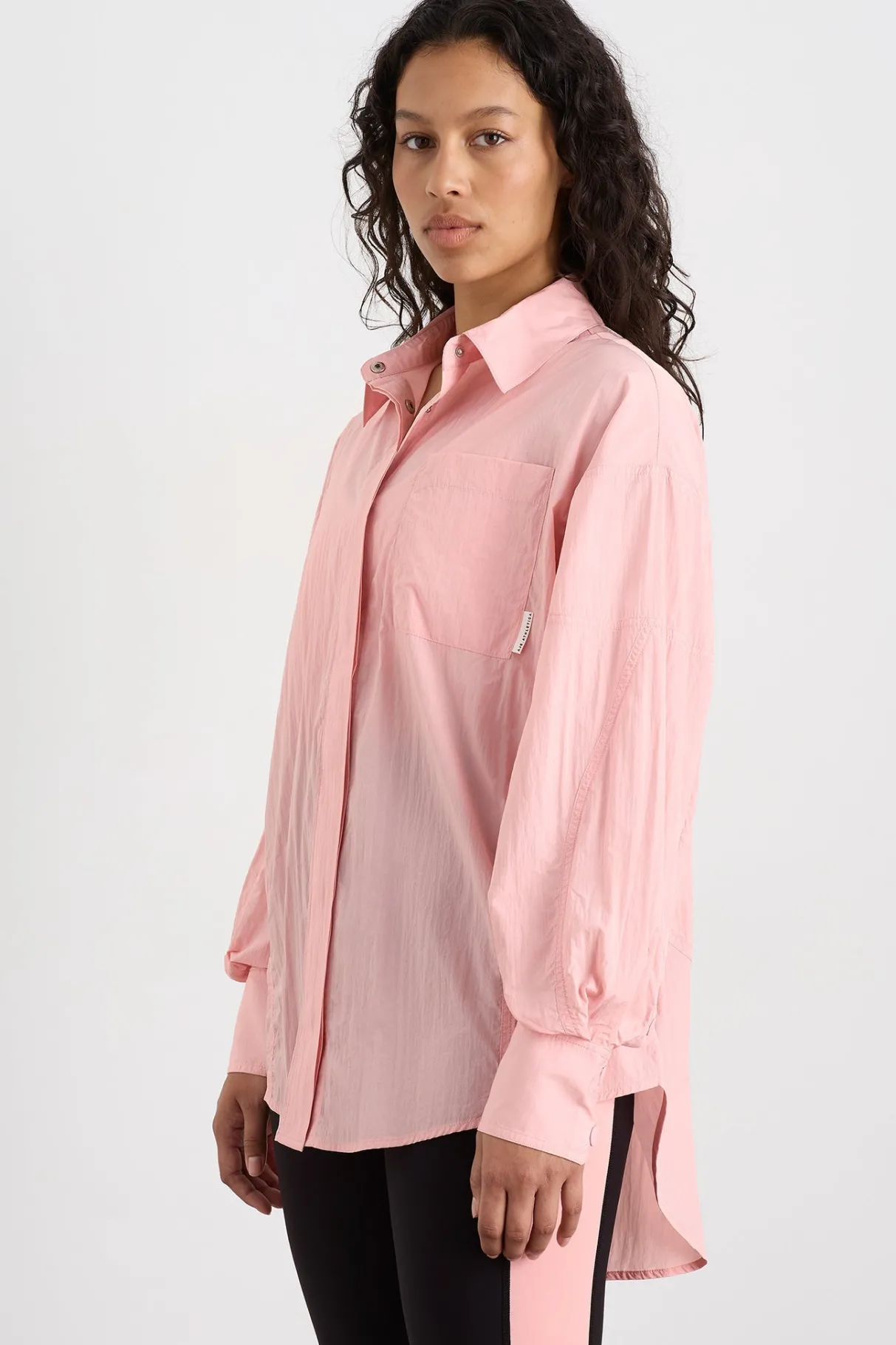 panelled_batwing_shirt__5.webp Shop Aje ATHLETICA Panelled Batwing Shirt 406 Millennial Pink