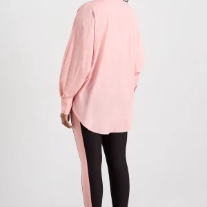 Shop Aje ATHLETICA Panelled Batwing Shirt 406 Millennial Pink