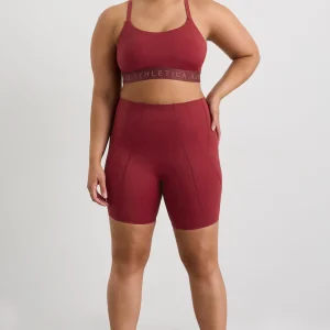 Best Sale Aje ATHLETICA Panelled Bike Shorts 615 Plum Red