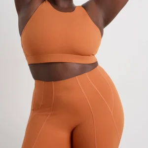 Online Aje ATHLETICA Panelled Bike Shorts 615 Copper Orange