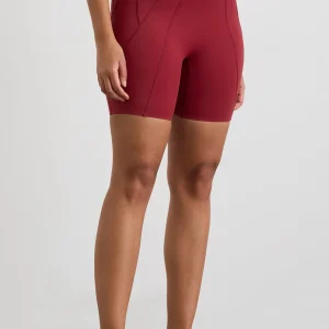 Best Sale Aje ATHLETICA Panelled Bike Shorts 615 Plum Red