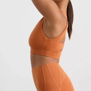 Online Aje ATHLETICA Panelled Bike Shorts 615 Copper Orange