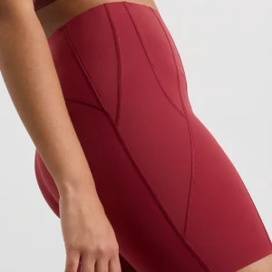 Best Sale Aje ATHLETICA Panelled Bike Shorts 615 Plum Red