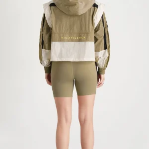 Best Sale Aje ATHLETICA Panelled Hybrid Jacket 748 Soft Khaki-Multi