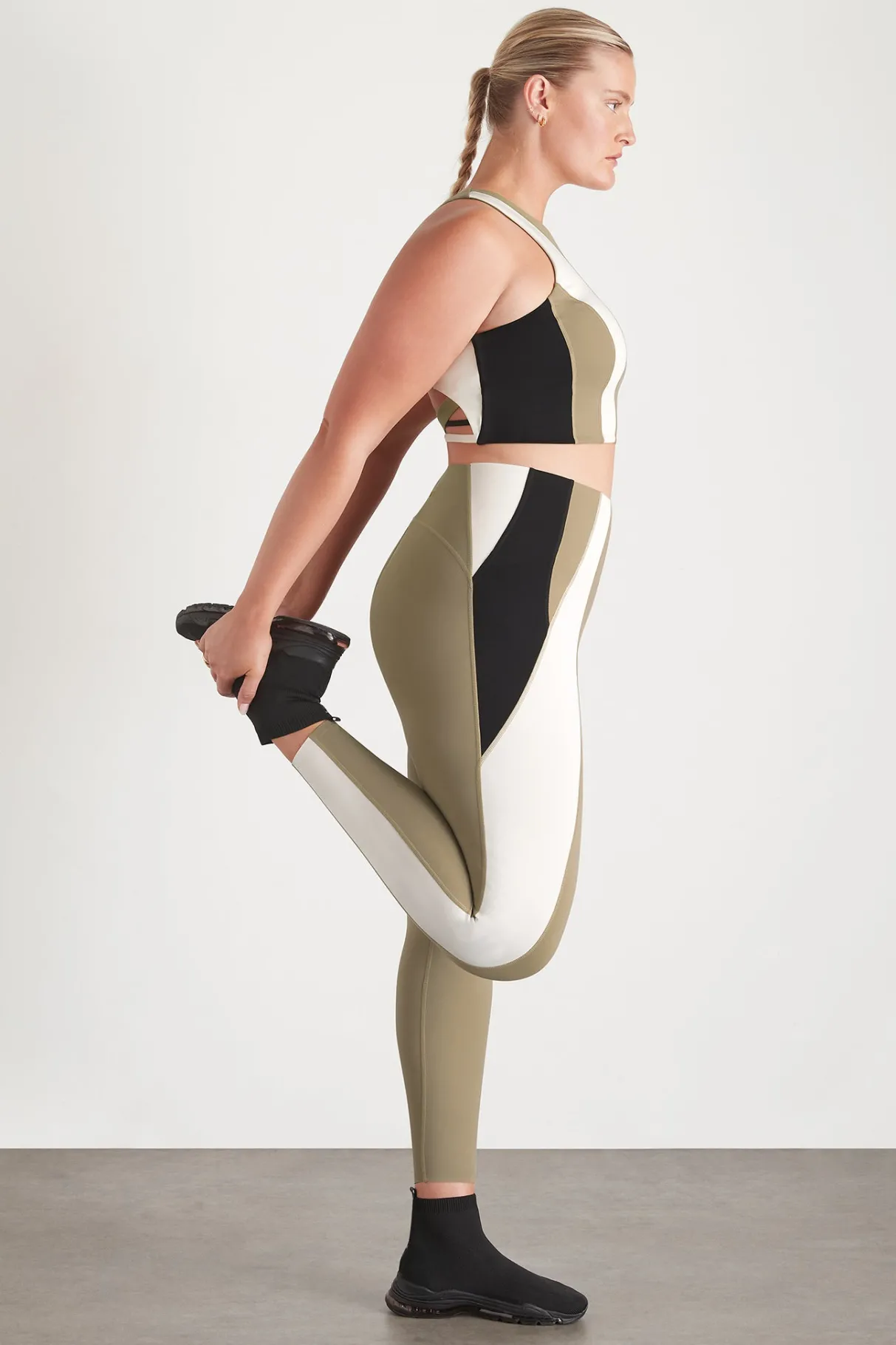 panelled_legging__11.webp Best Aje ATHLETICA Panelled Legging 211 Soft Khaki Multi