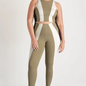 Best Aje ATHLETICA Panelled Legging 211 Soft Khaki Multi